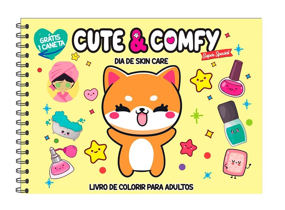 Livro de Colorir Cute & Comfy Capa Dura com Laminação – Super Special Edição 01