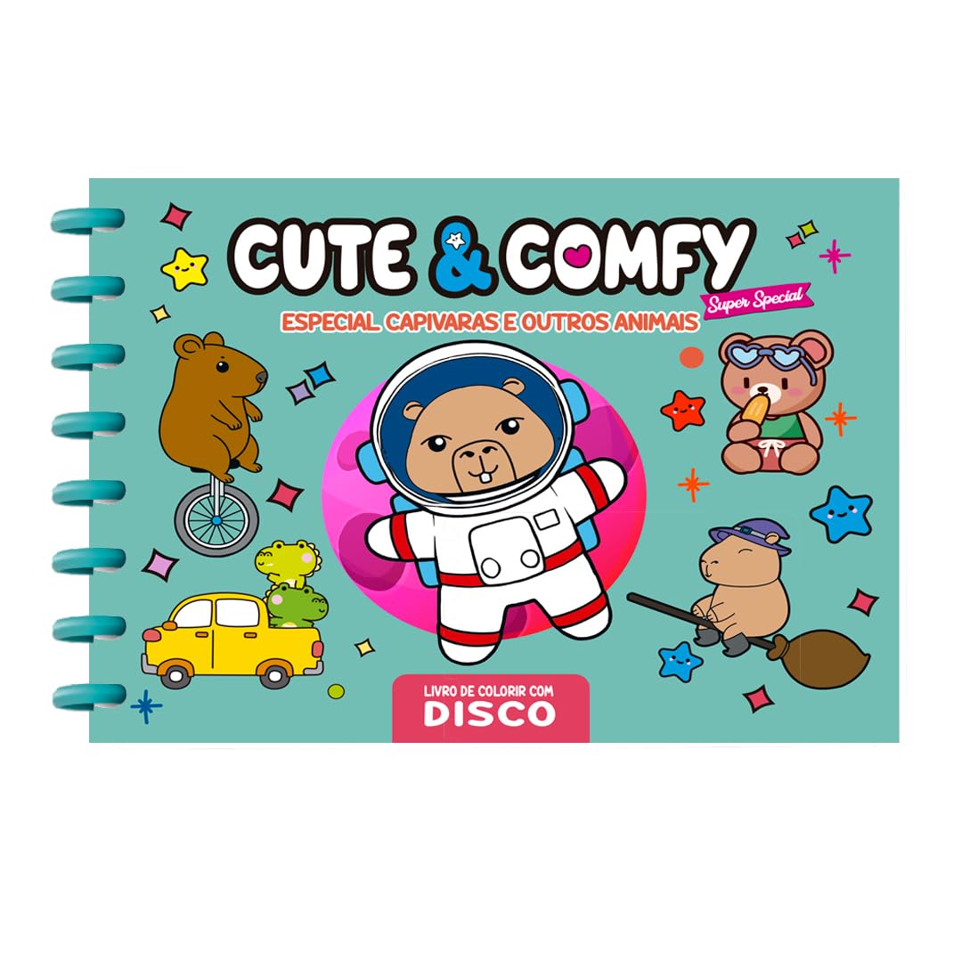Livro de Colorir Cute & Comfy Capa Dura com Laminação – Super Special Edição 11