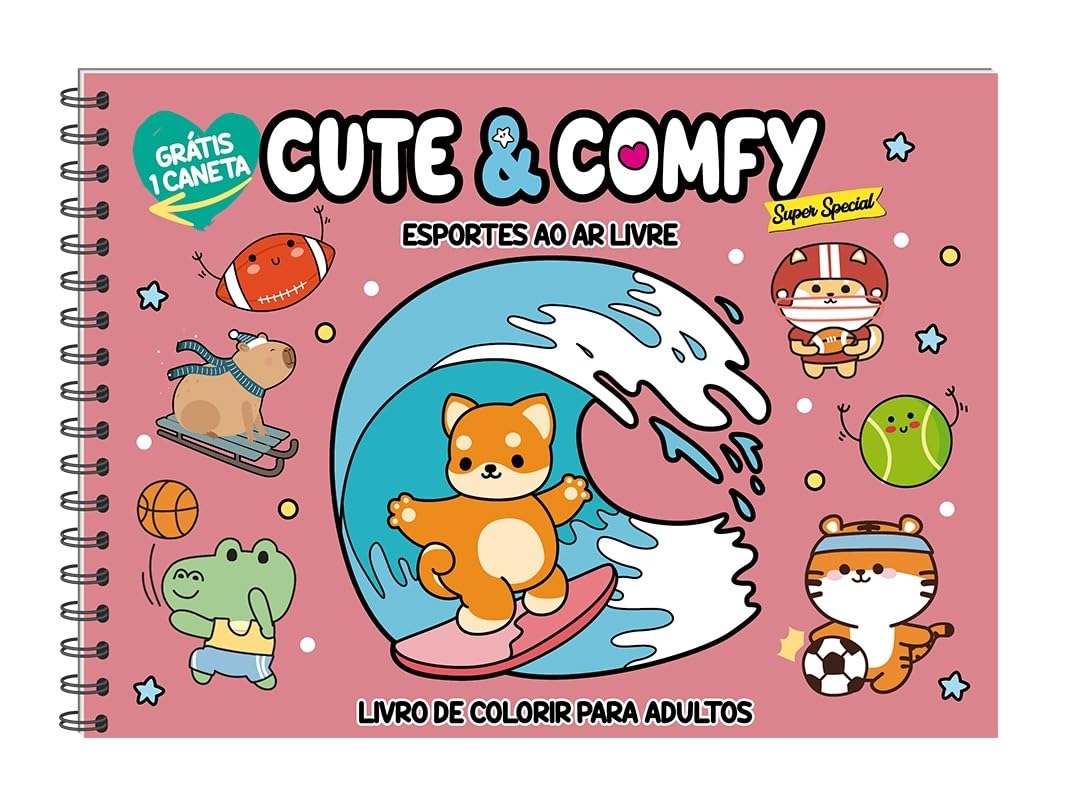 Livro de Colorir Cute & Comfy Capa Dura com Laminação – Super Special Edição 03