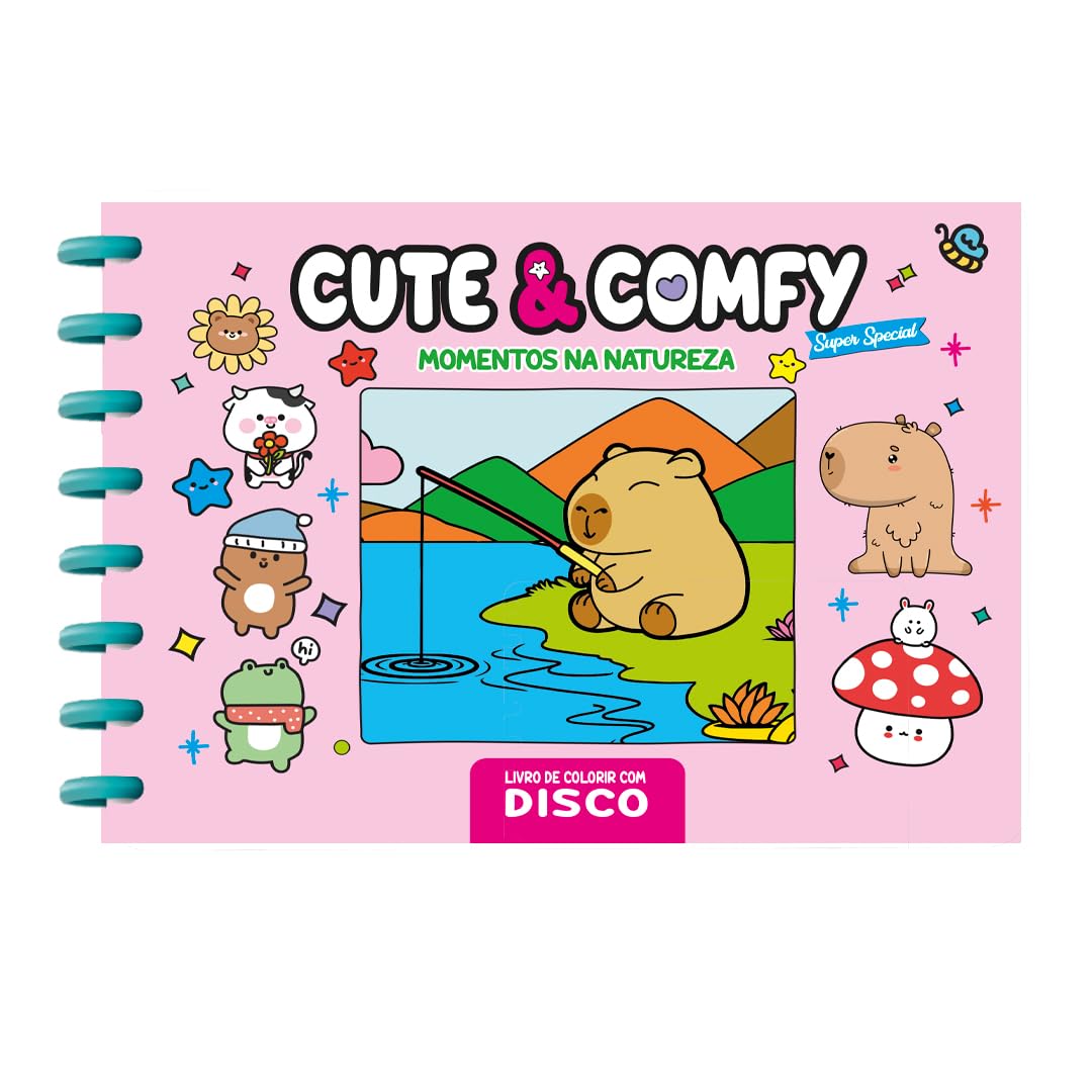 Livro de Colorir Cute & Comfy Capa Dura com Laminação – Super Special Edição 07