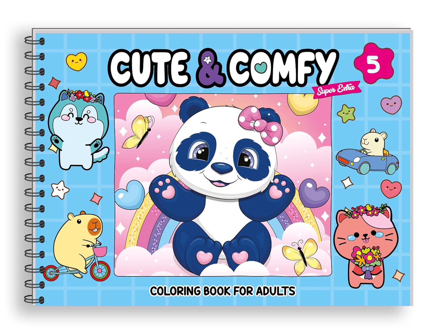 Livro de Colorir Cute & Comfy Capa Dura com Laminação – Extra Edição 05