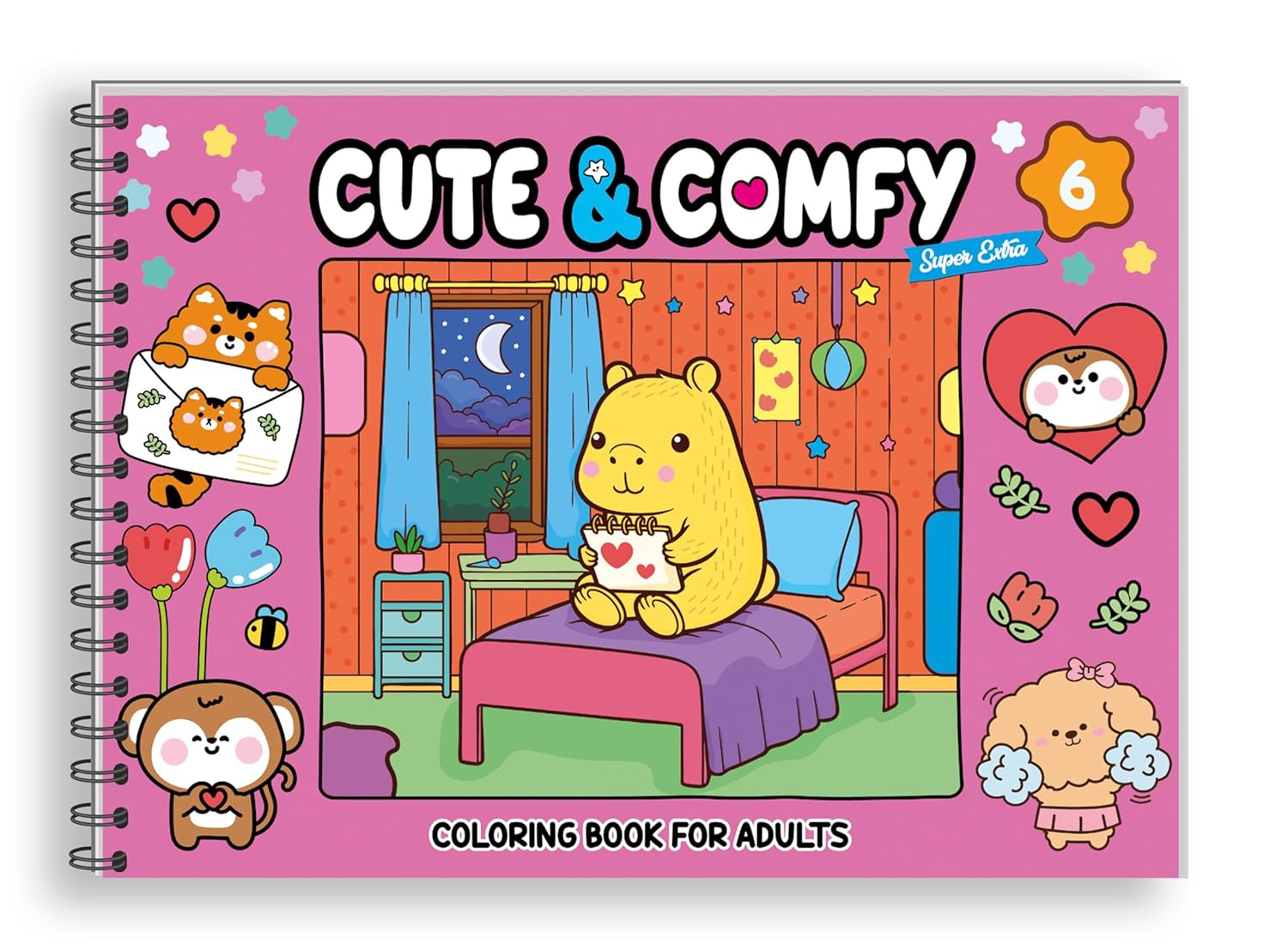 Livro de Colorir Cute & Comfy Capa Dura com Laminação – Extra Edição 06