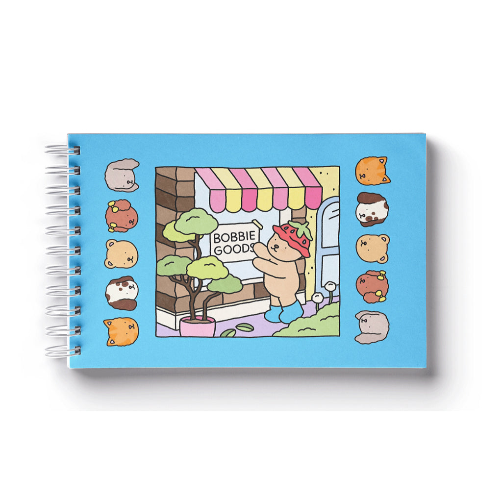 Livro de Colorir Bobbie Goods Azul Capa Dura com Laminação