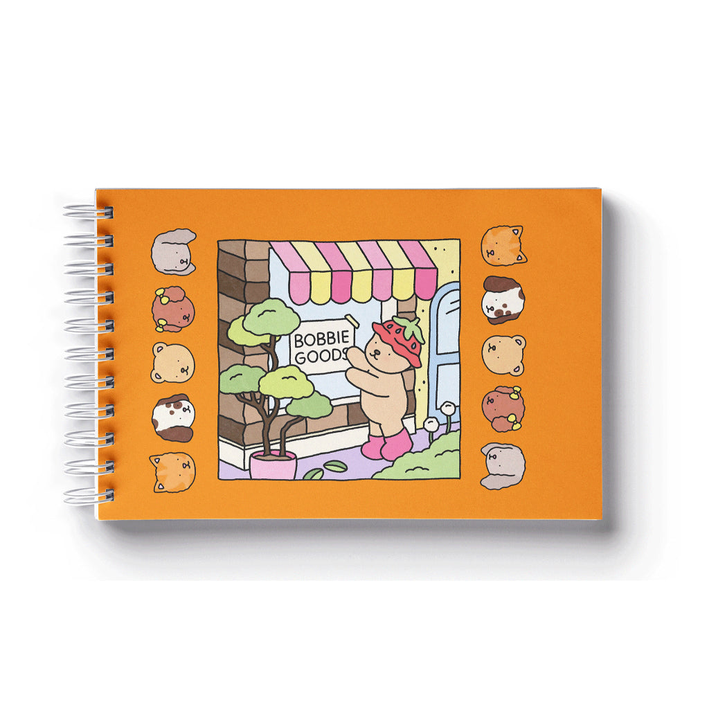 Livro de Colorir Bobbie Goods Laranja Capa Dura com Laminação